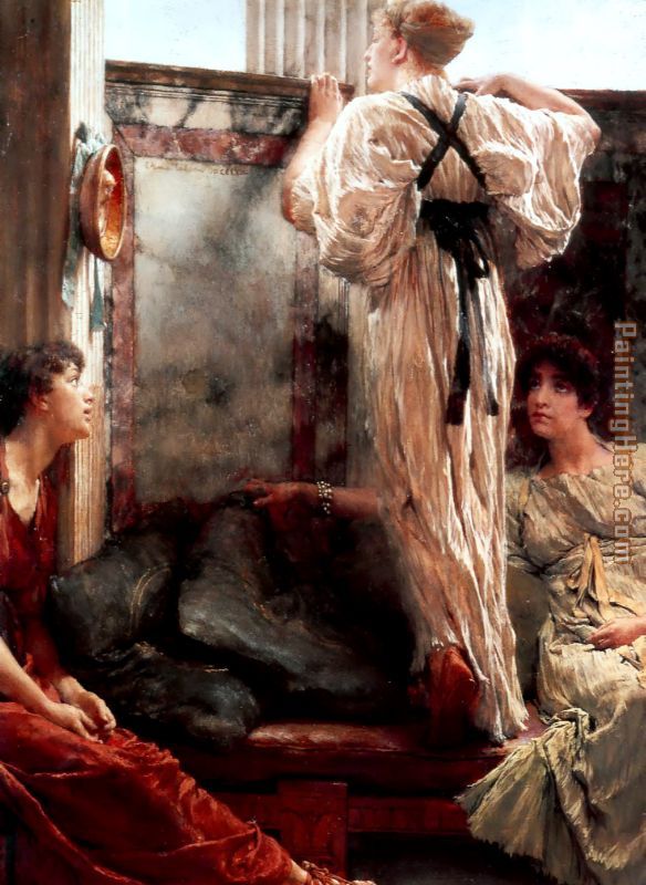 Who is it painting - Sir Lawrence Alma-Tadema Who is it art painting